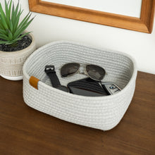 Load image into Gallery viewer, Set of Three Rectangle Baskets - Light Gray DENJA & CO