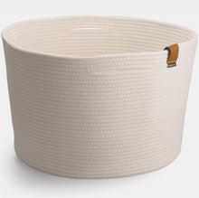 Load image into Gallery viewer, Large Ivory White Basket DENJA &amp; CO
