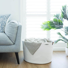 Load image into Gallery viewer, Extra Large Ivory White Basket
